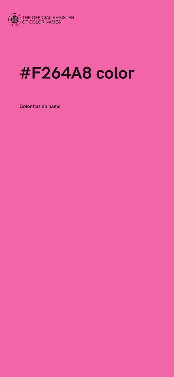 #F264A8 color image