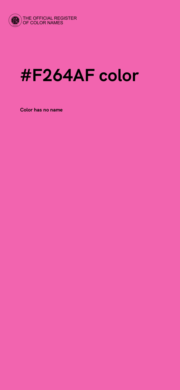 #F264AF color image