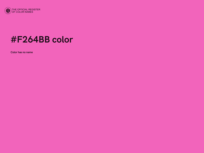 #F264BB color image