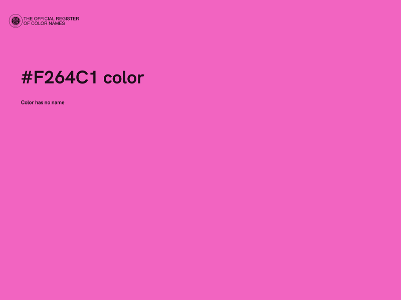 #F264C1 color image