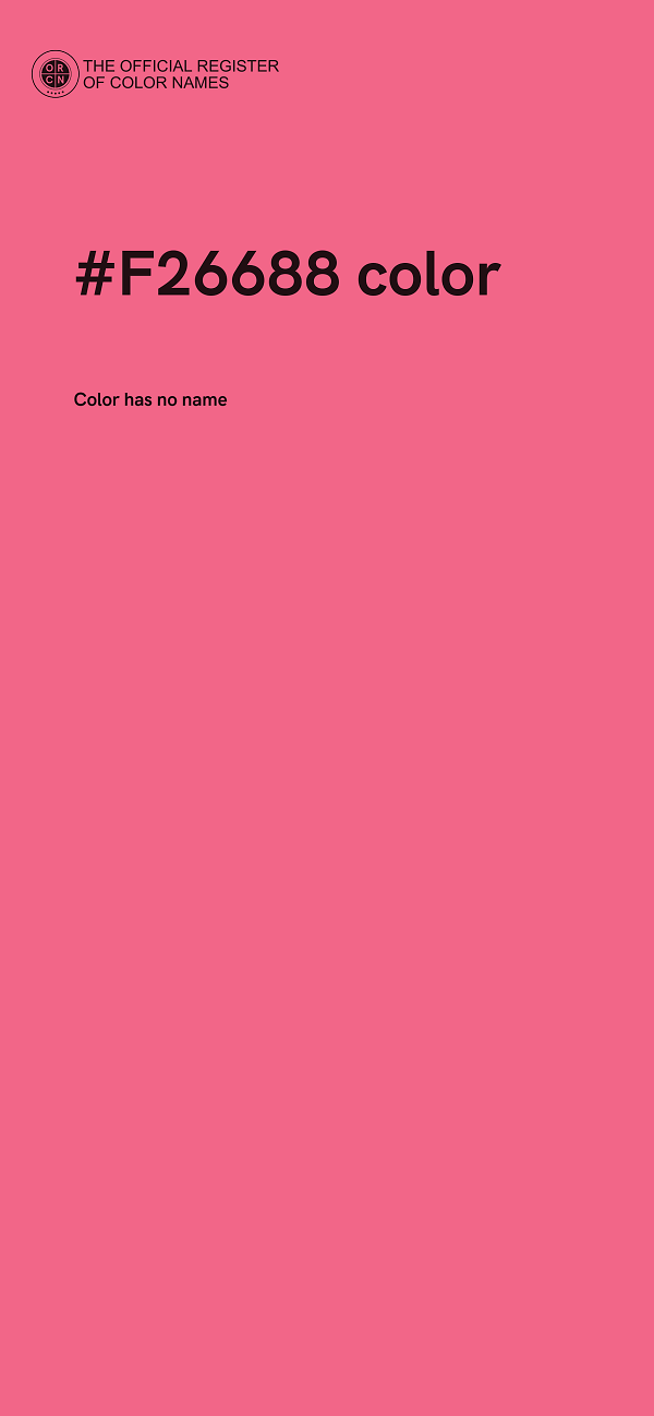 #F26688 color image