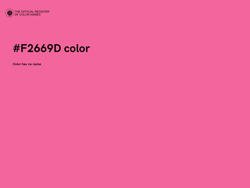 #F2669D color image