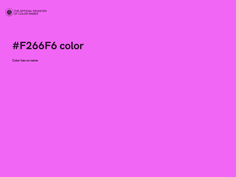 #F266F6 color image