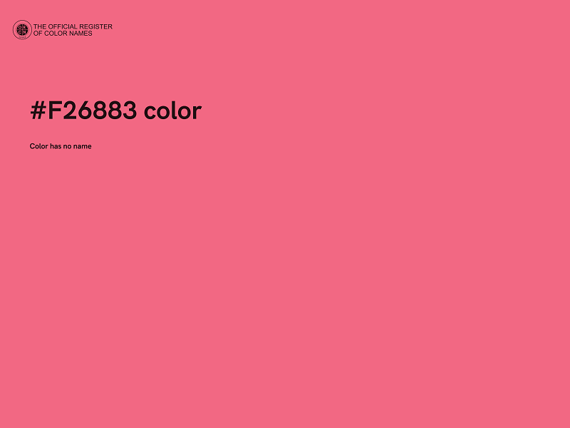 #F26883 color image