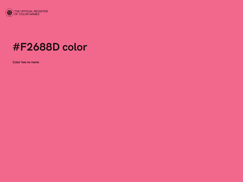 #F2688D color image