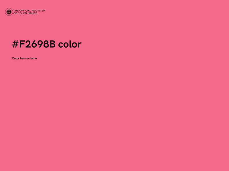 #F2698B color image