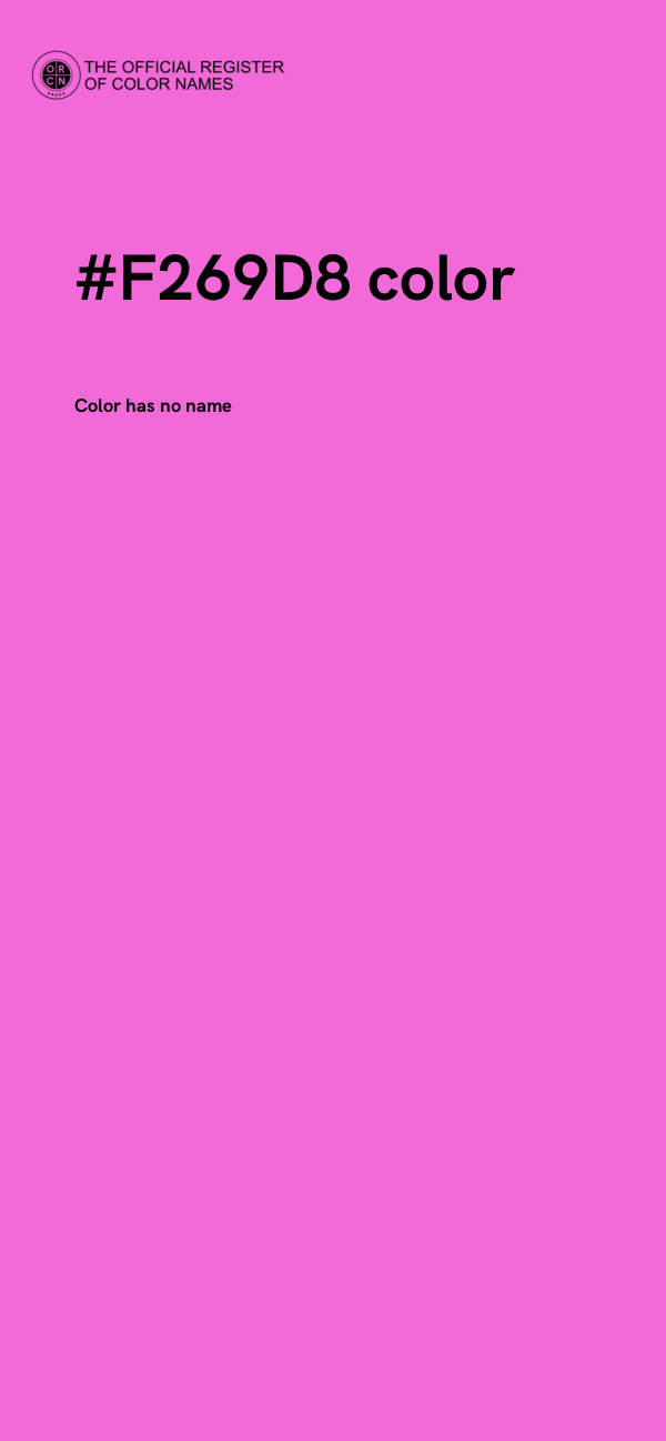 #F269D8 color image