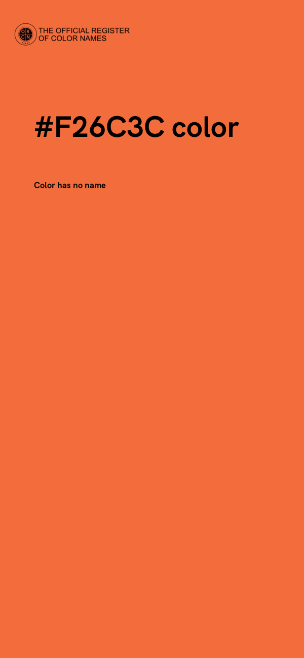 #F26C3C color image