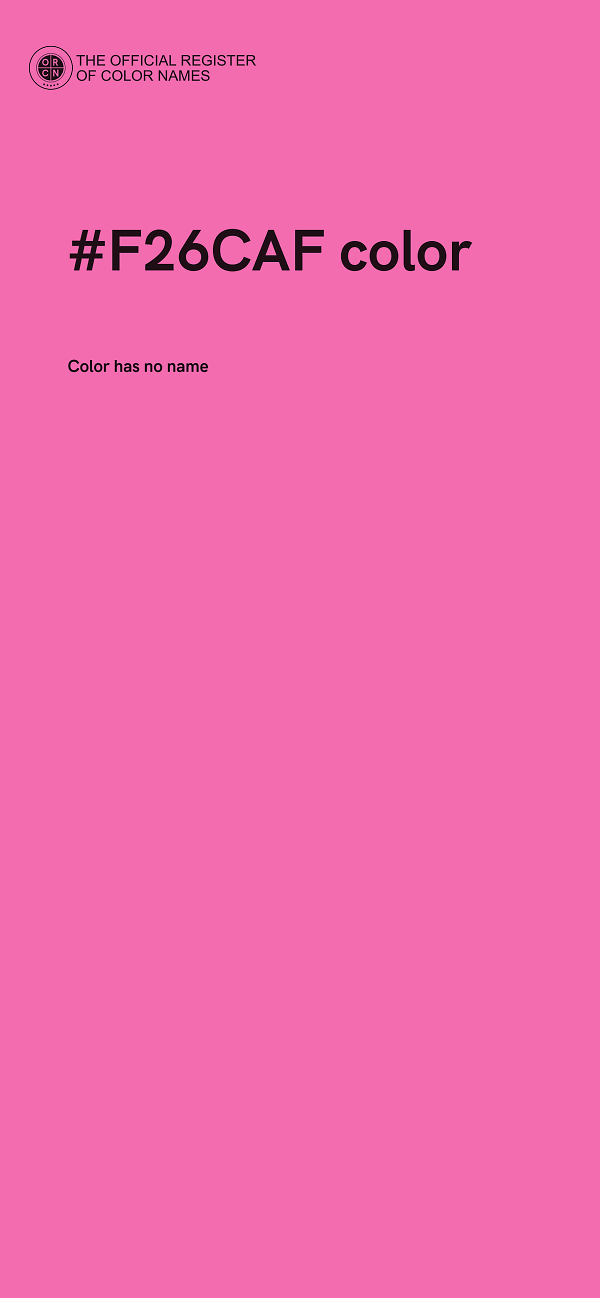 #F26CAF color image