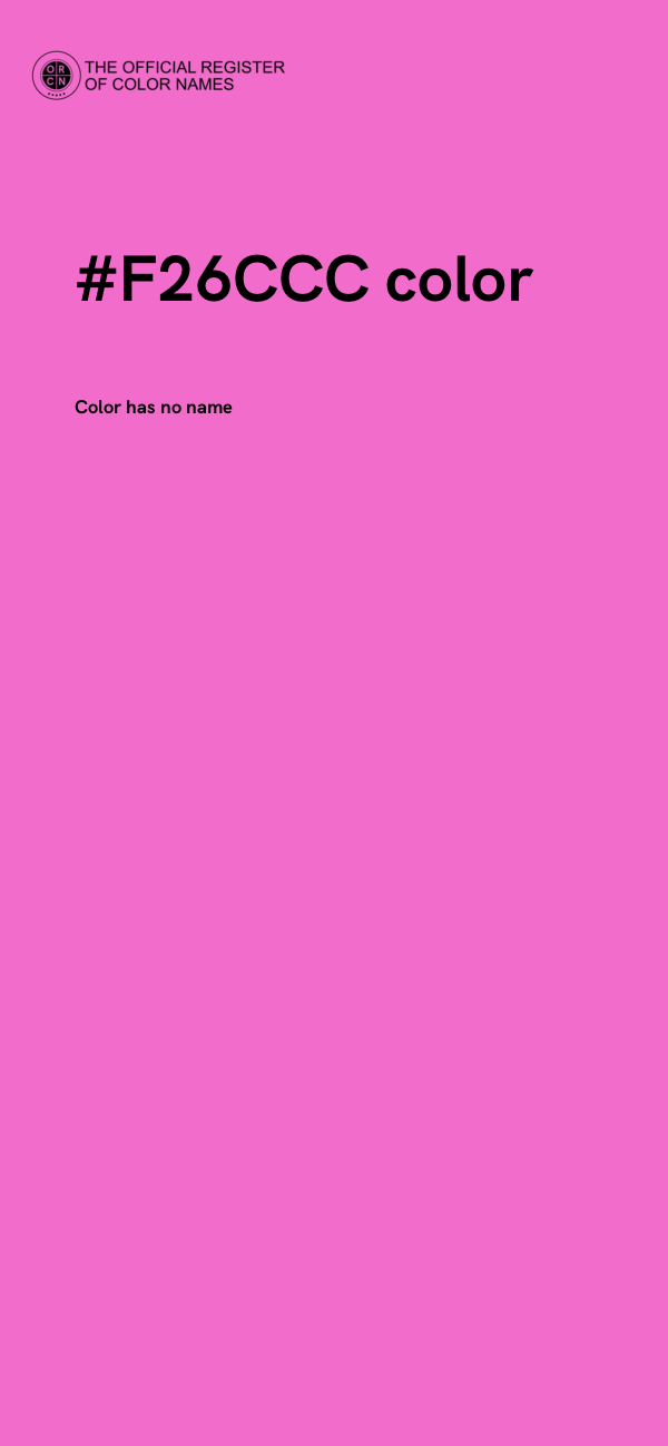 #F26CCC color image