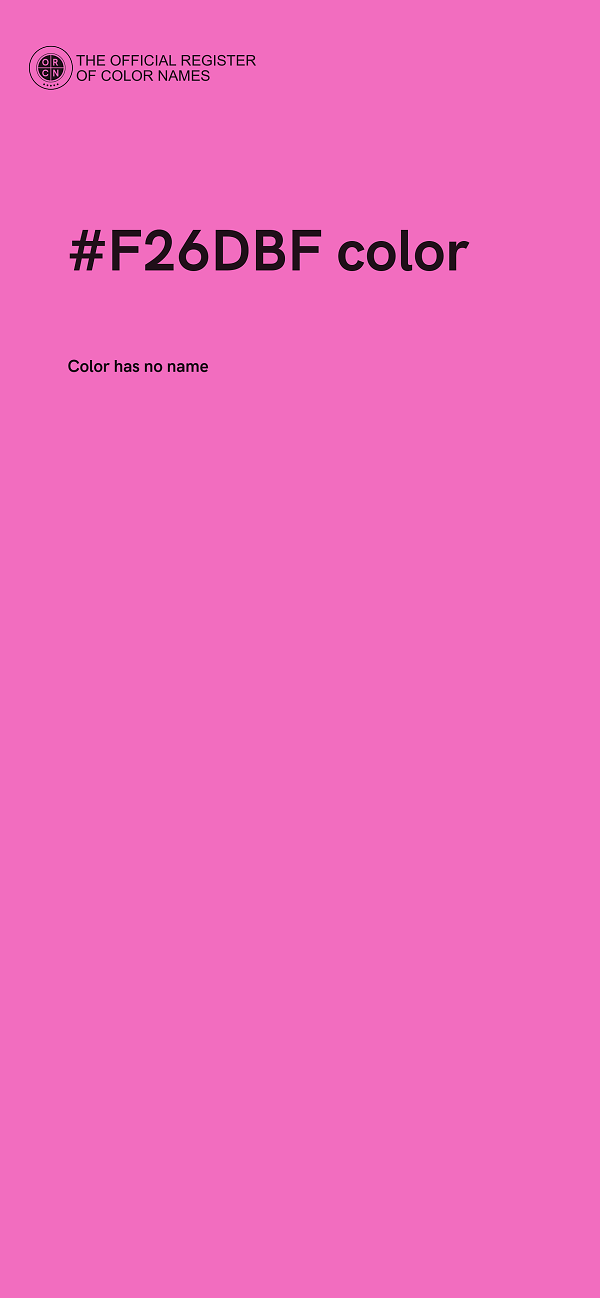 #F26DBF color image