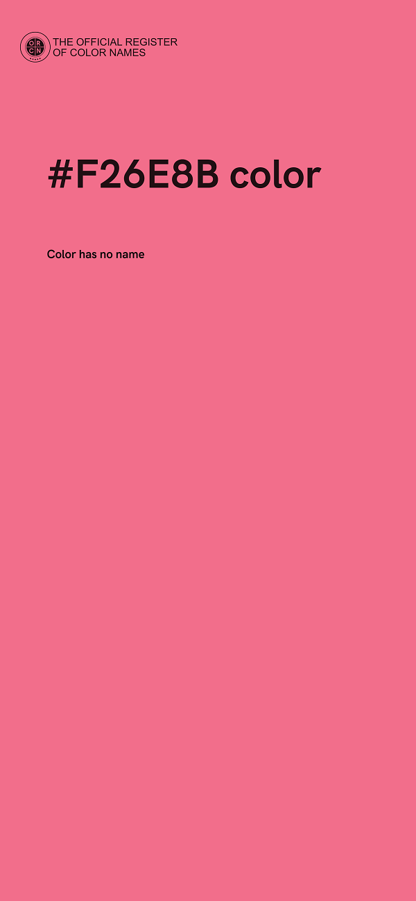 #F26E8B color image