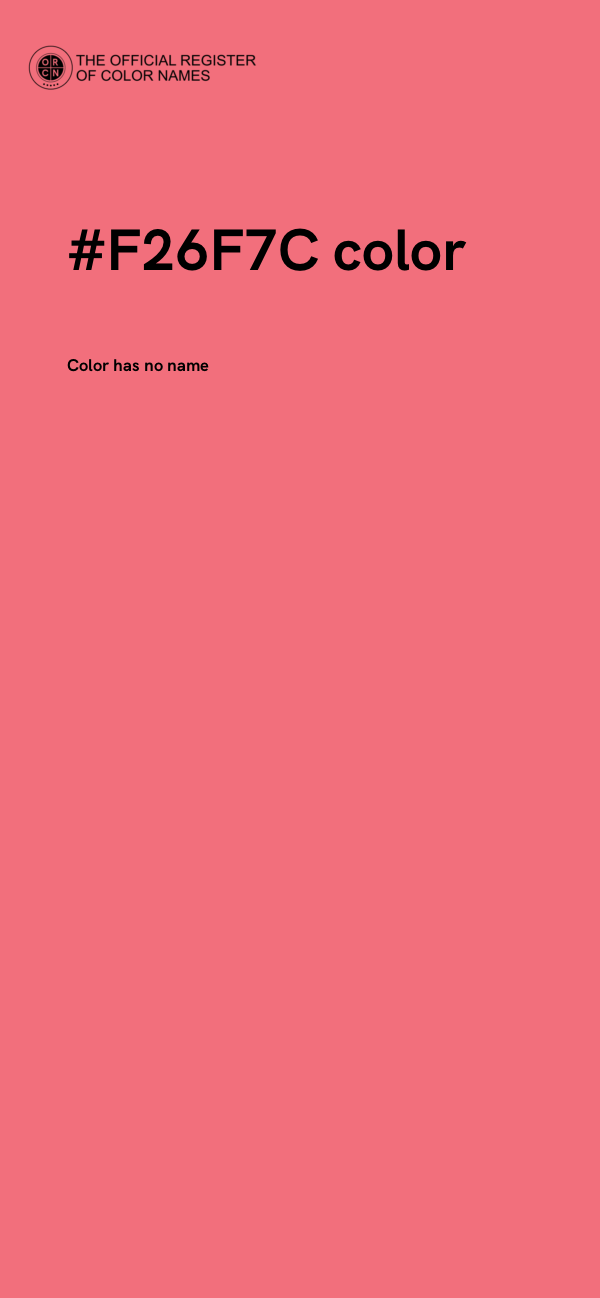 #F26F7C color image