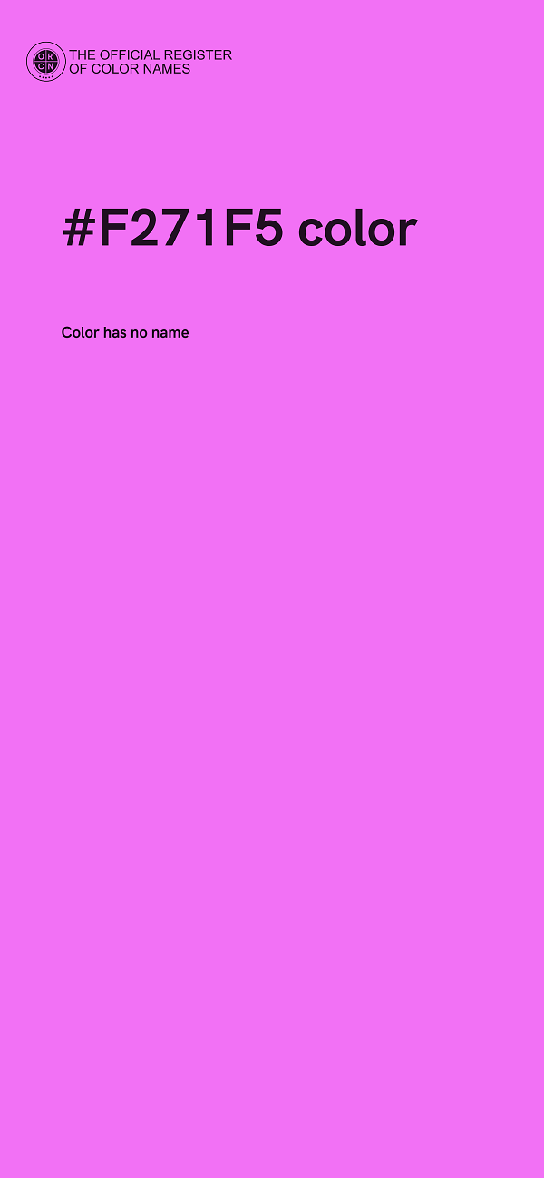 #F271F5 color image