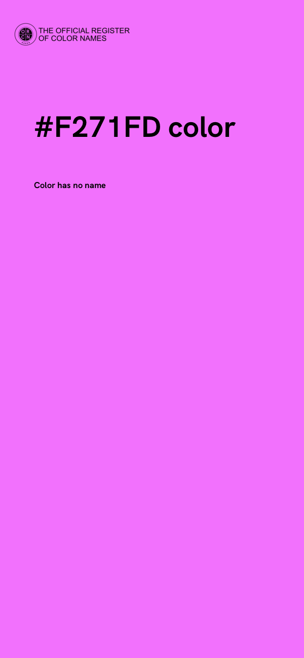 #F271FD color image