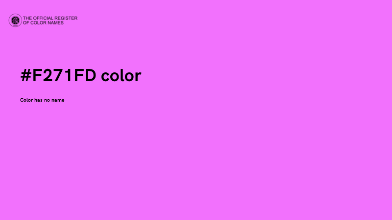 #F271FD color image