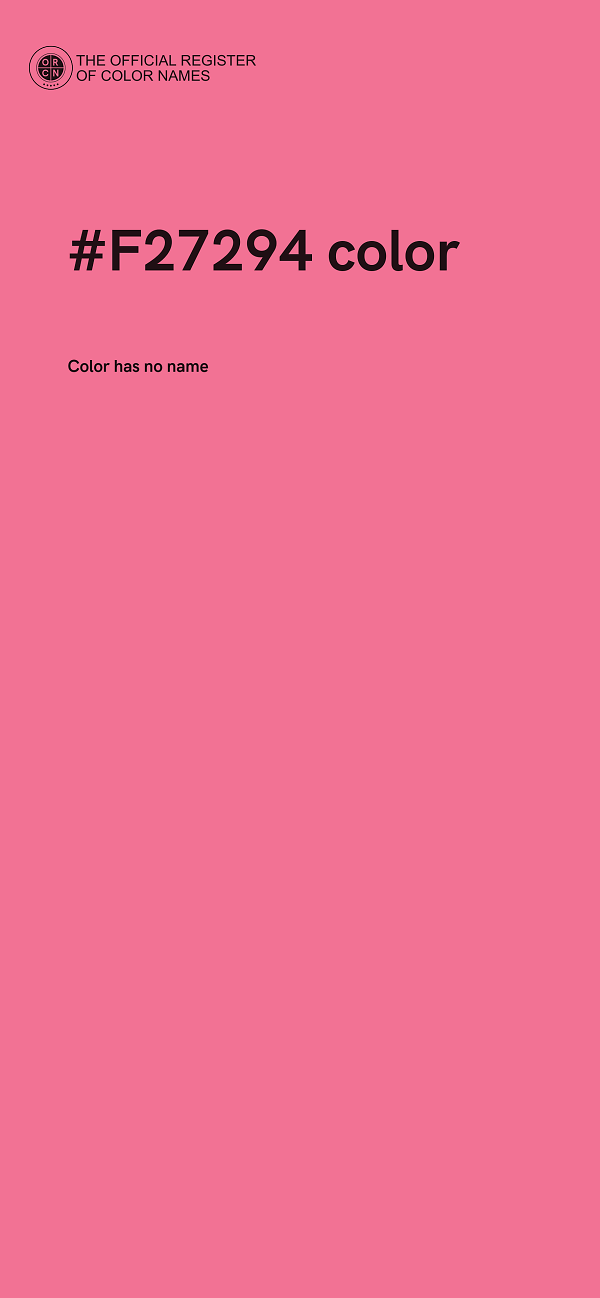 #F27294 color image