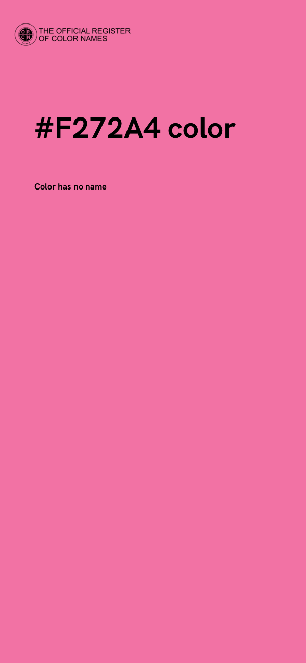 #F272A4 color image