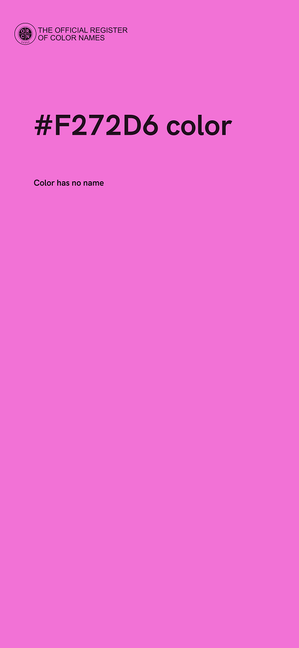 #F272D6 color image
