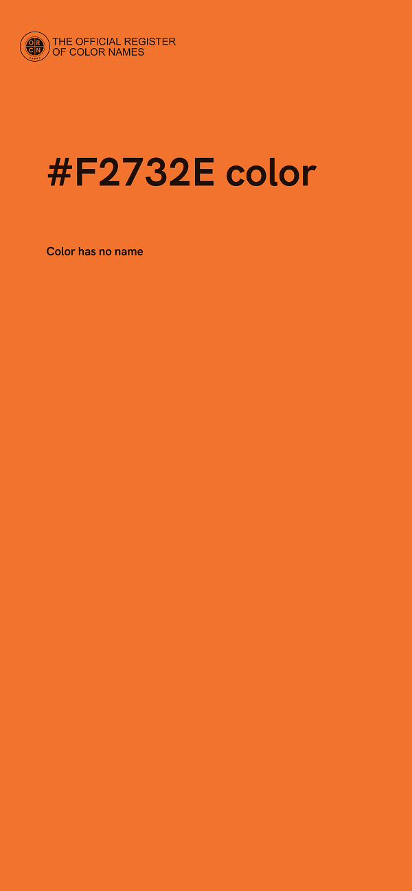 #F2732E color image