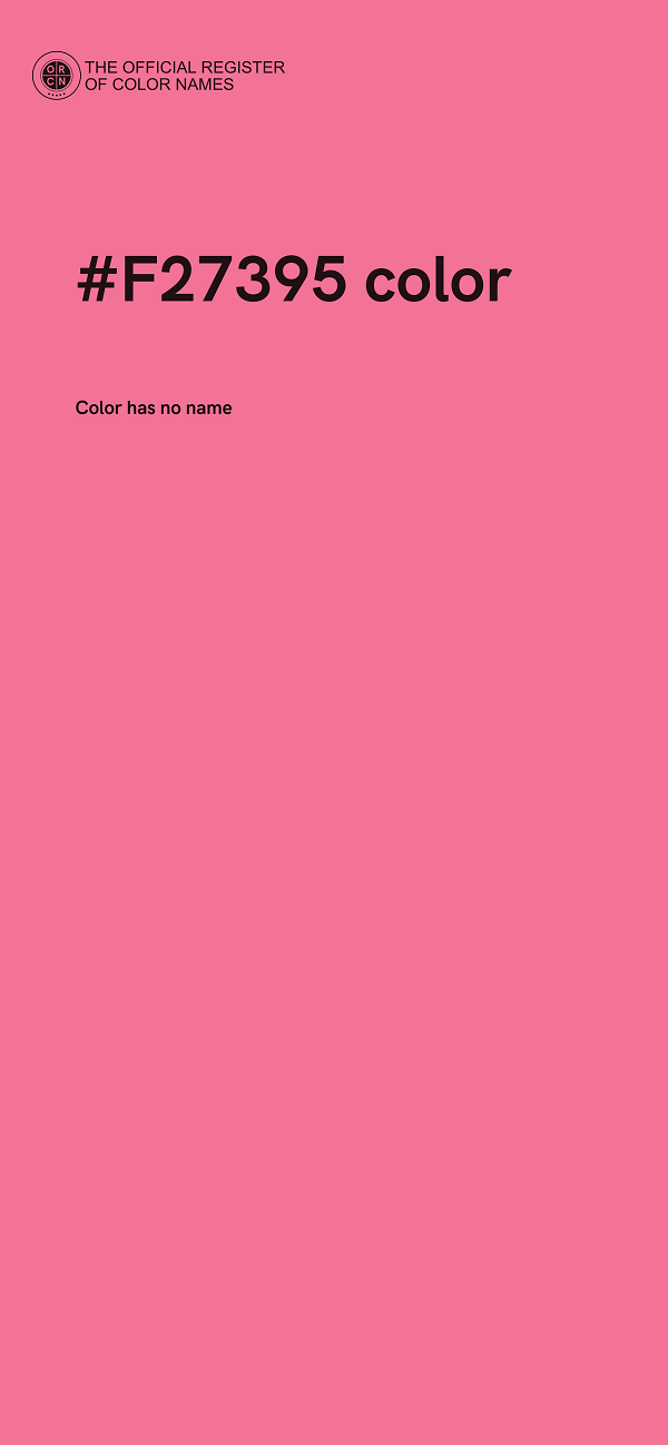 #F27395 color image