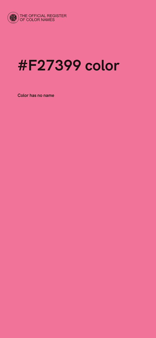 #F27399 color image