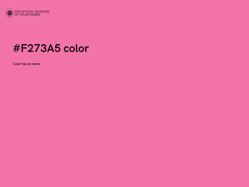 #F273A5 color image