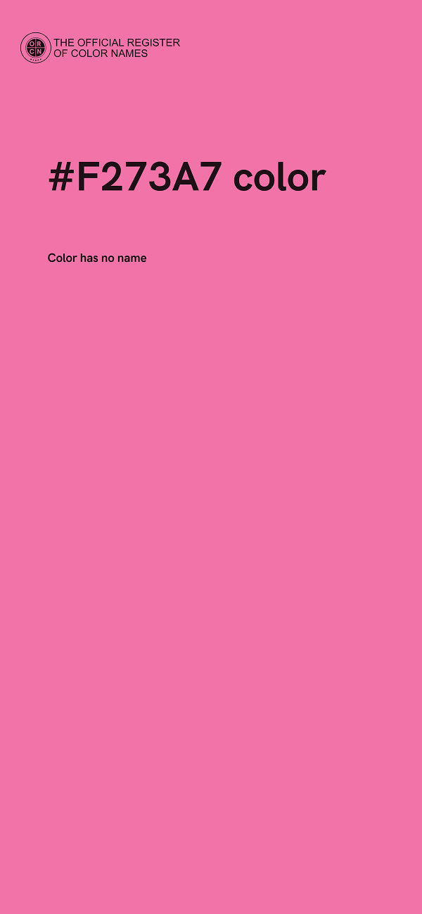 #F273A7 color image