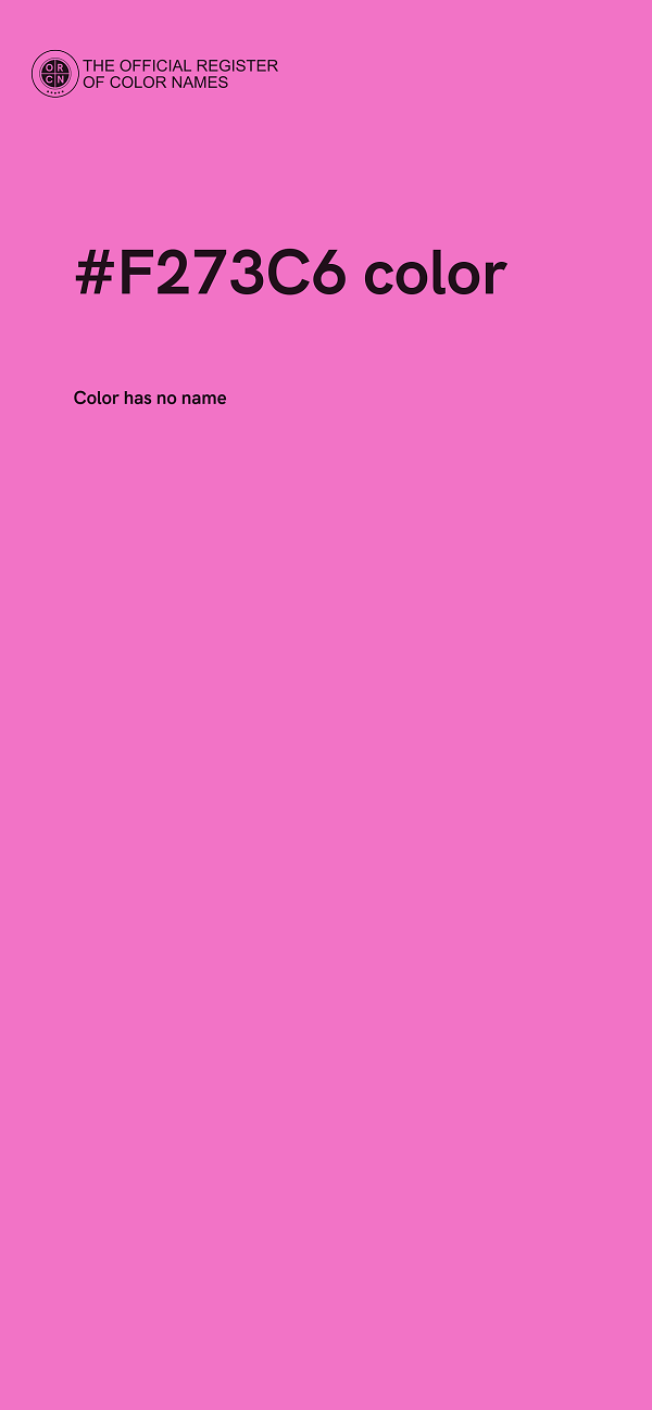 #F273C6 color image