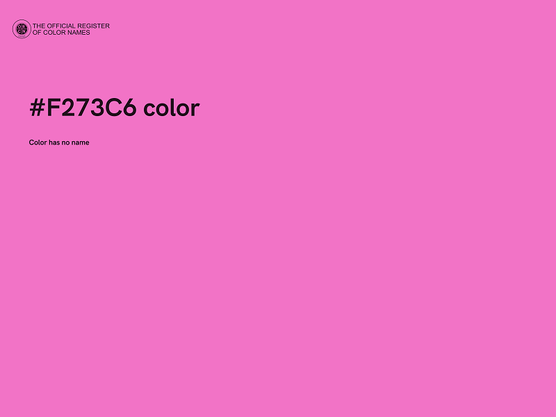 #F273C6 color image
