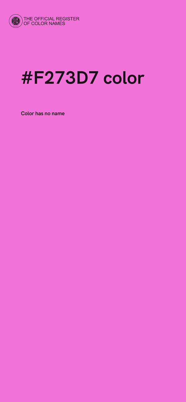 #F273D7 color image