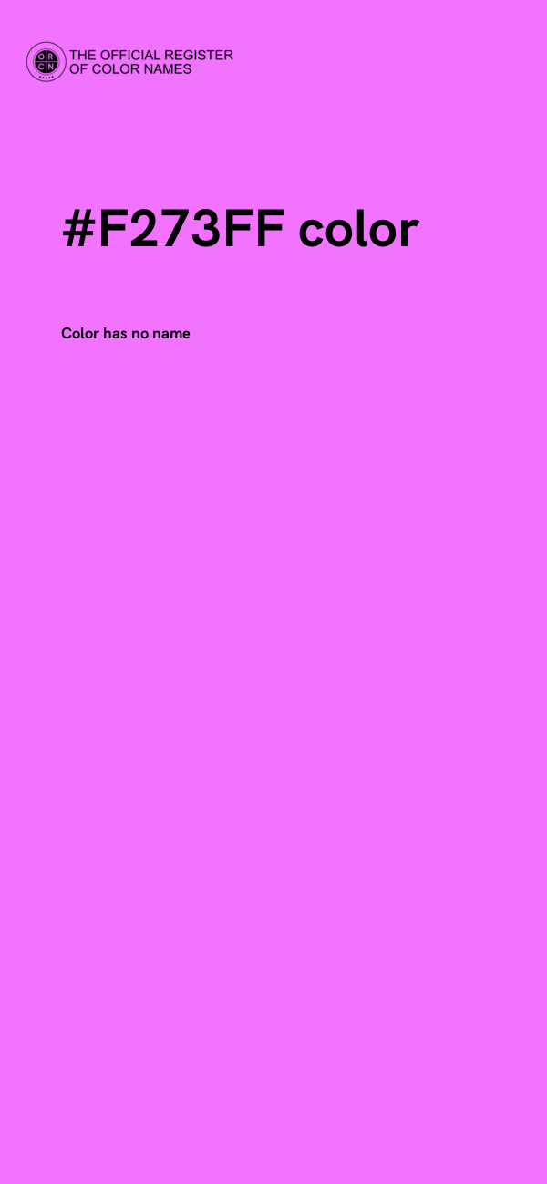 #F273FF color image