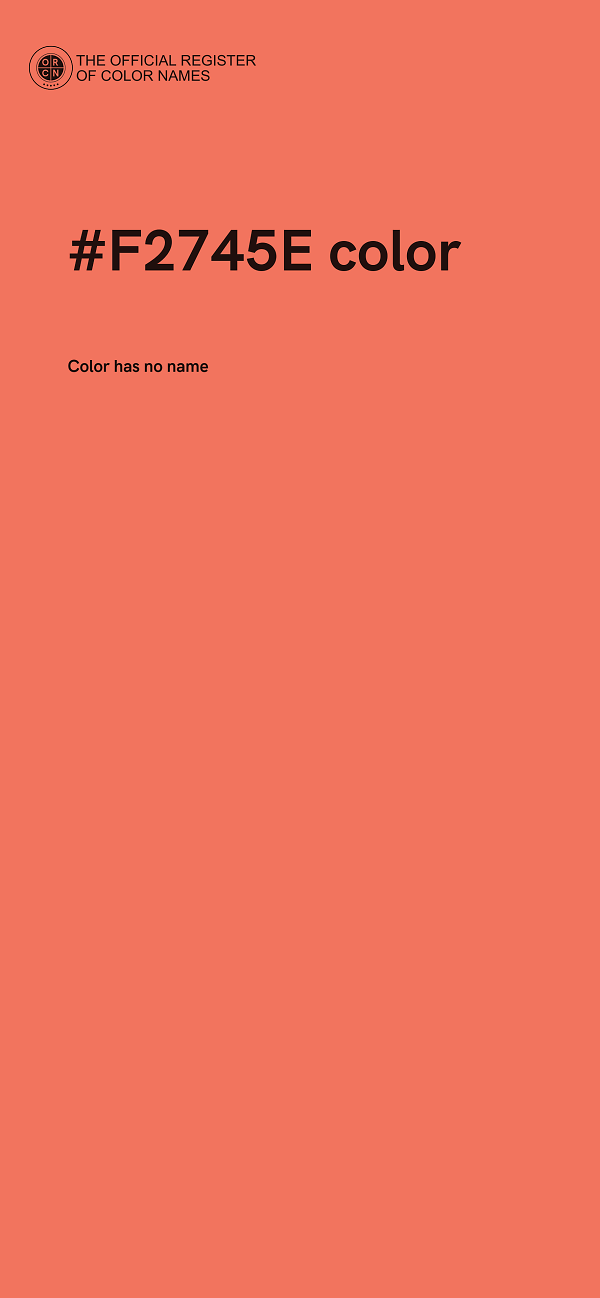 #F2745E color image