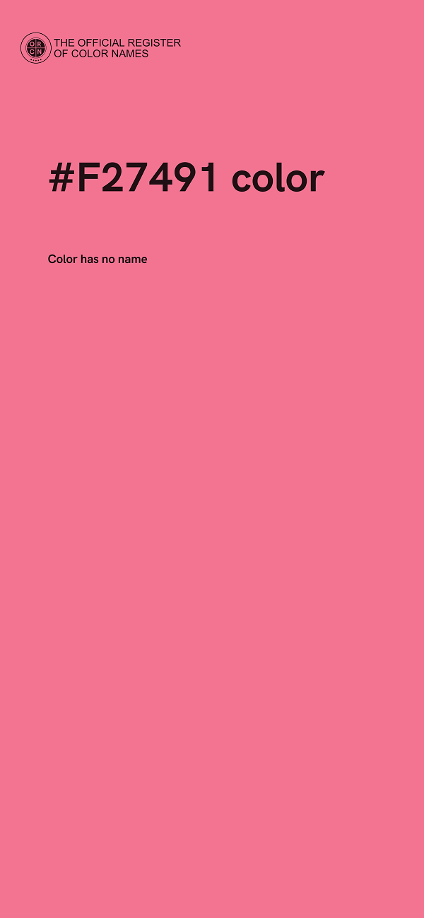 #F27491 color image