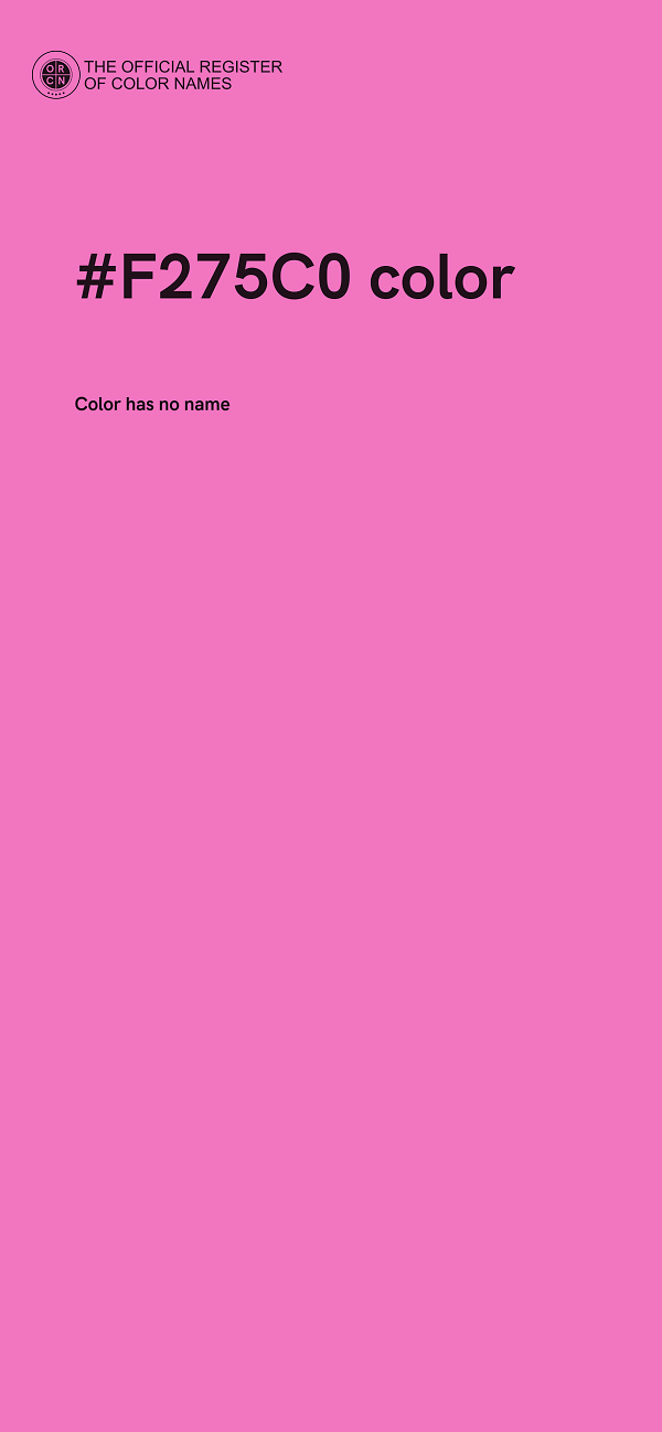 #F275C0 color image