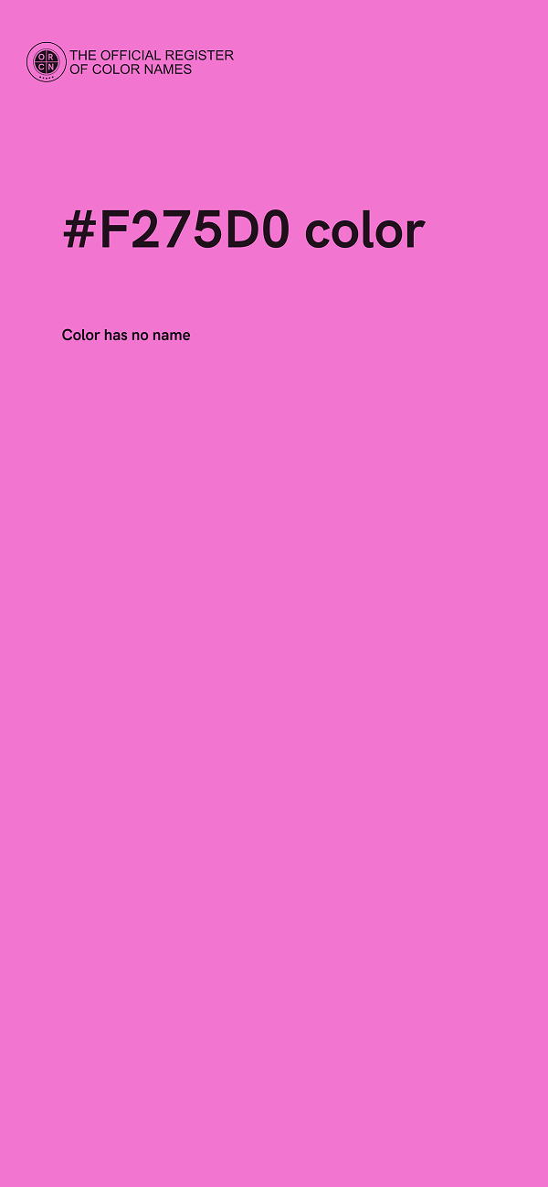 #F275D0 color image