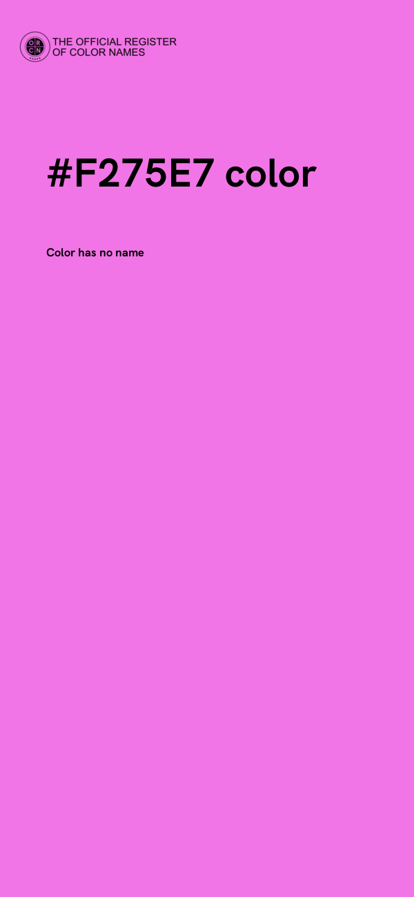 #F275E7 color image