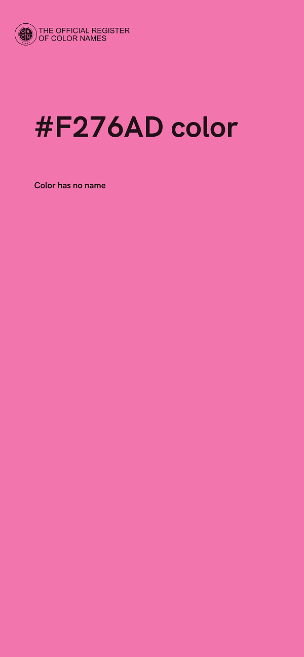 #F276AD color image