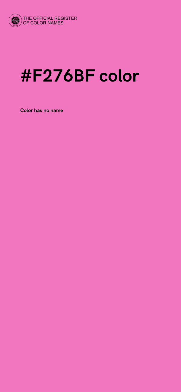 #F276BF color image
