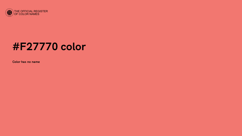 #F27770 color image