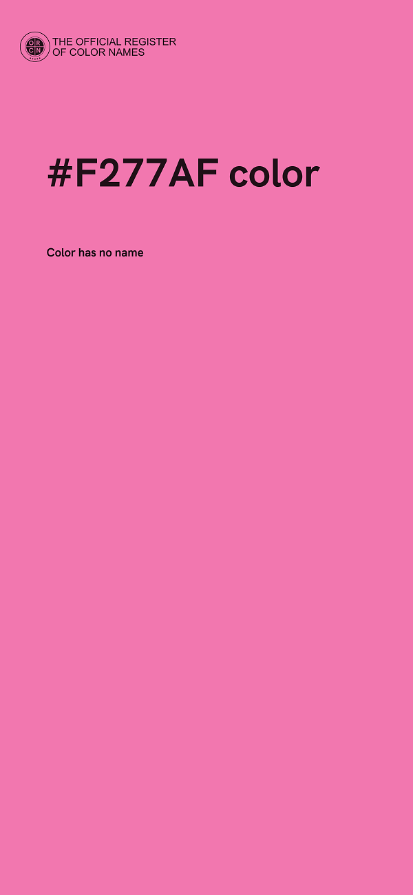 #F277AF color image