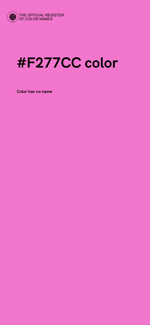 #F277CC color image