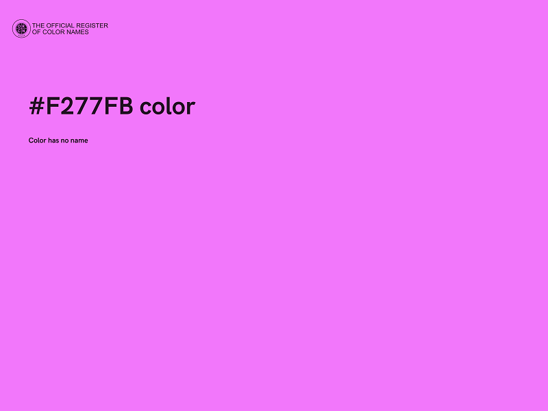 #F277FB color image