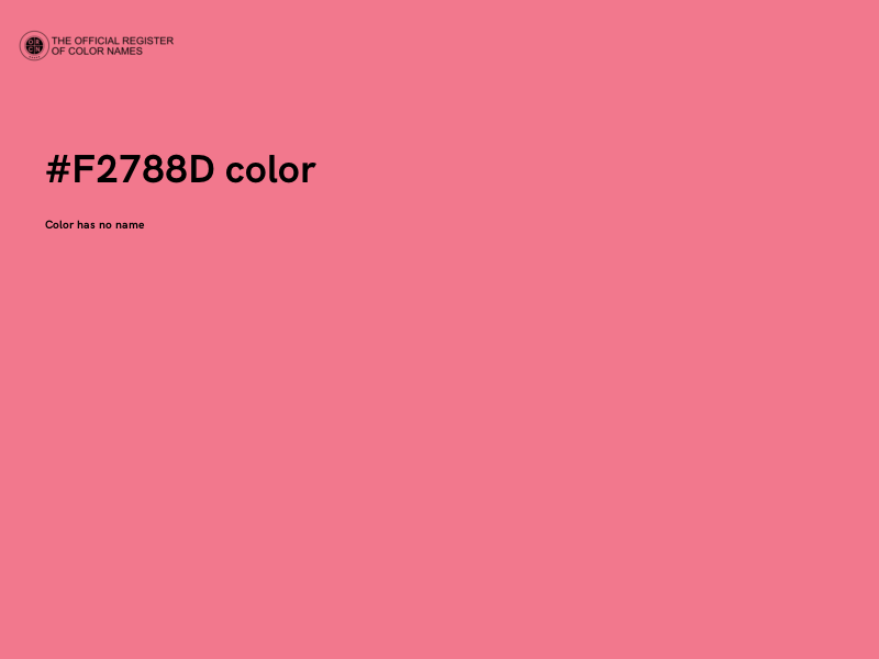 #F2788D color image
