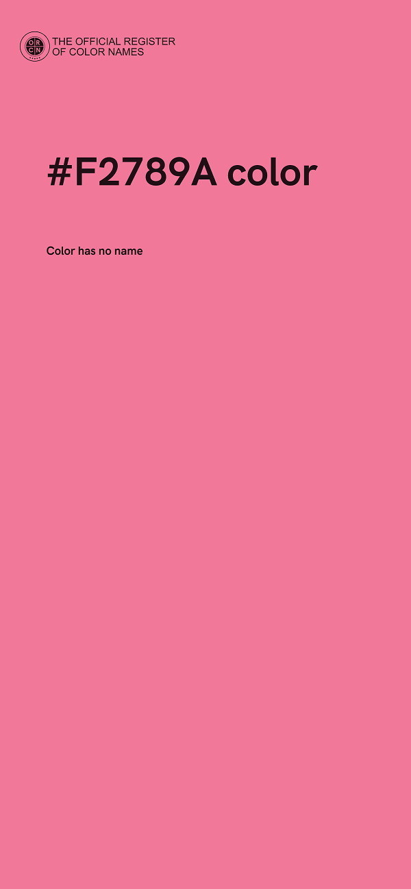 #F2789A color image