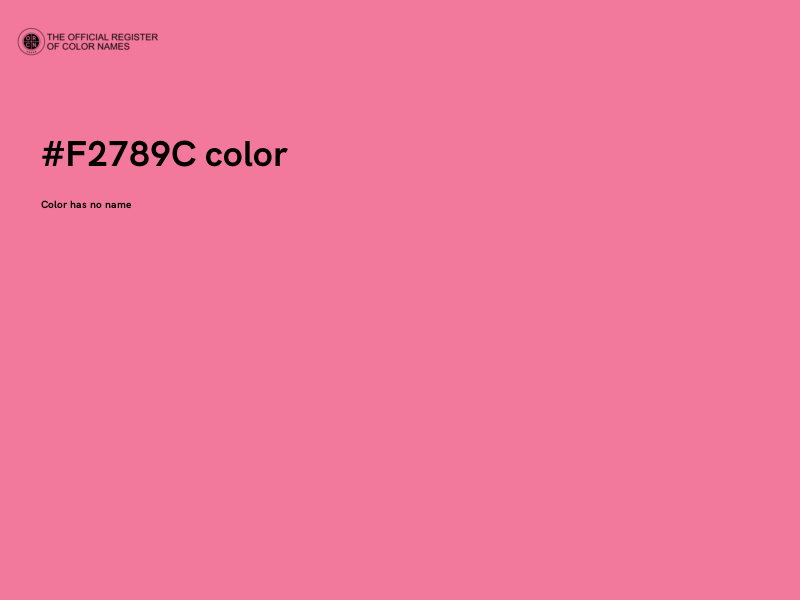 #F2789C color image