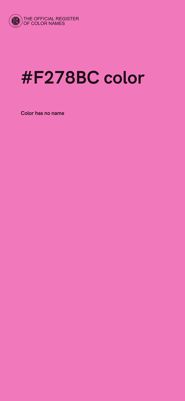 #F278BC color image