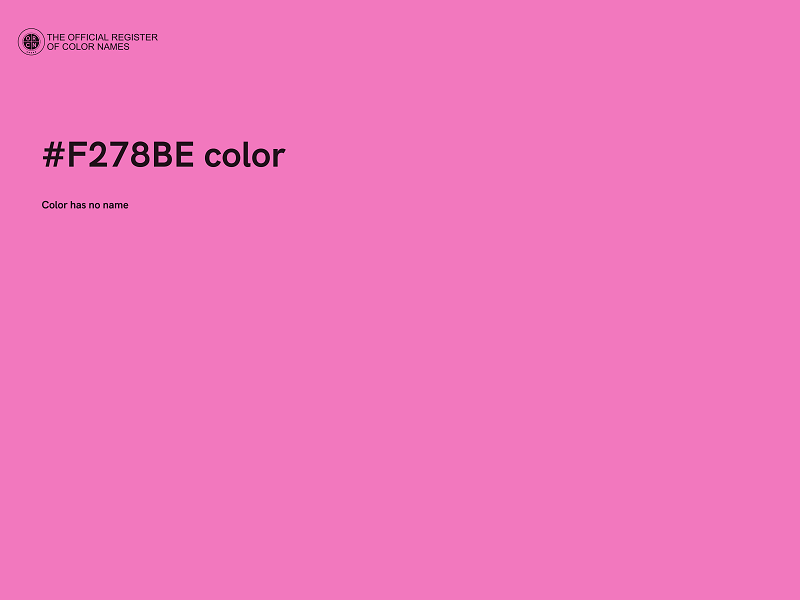 #F278BE color image