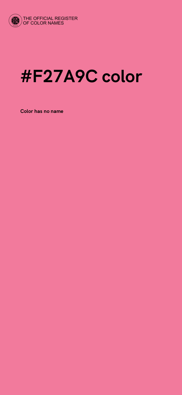 #F27A9C color image