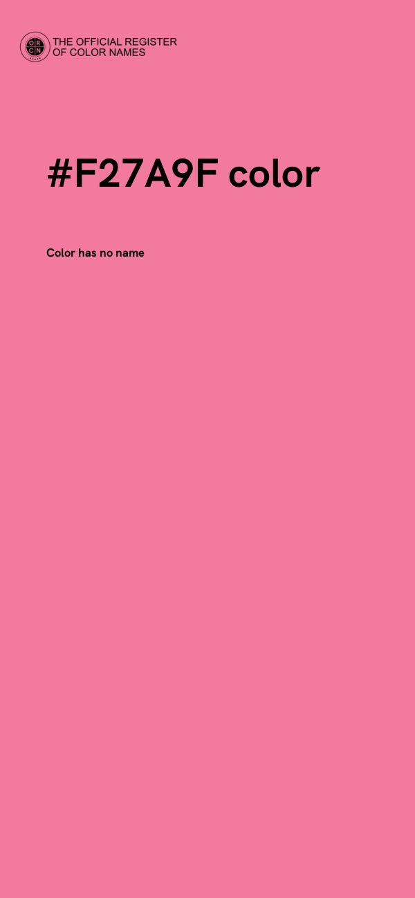 #F27A9F color image